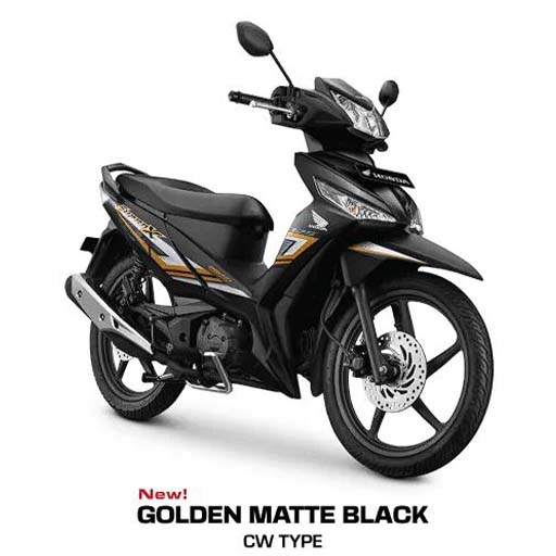 Honda Supra X 125 FI Golden Matte Black CW Type