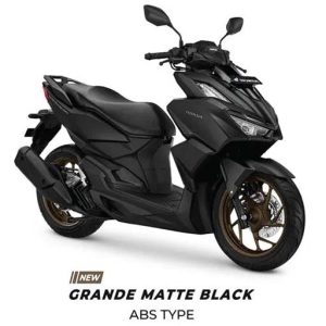 Warna Honda Vario 160 Grande Matte Black ABS