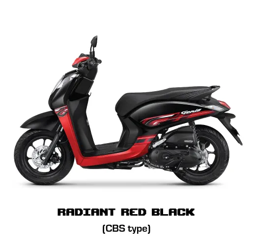 Warna Honda Genio Red Black